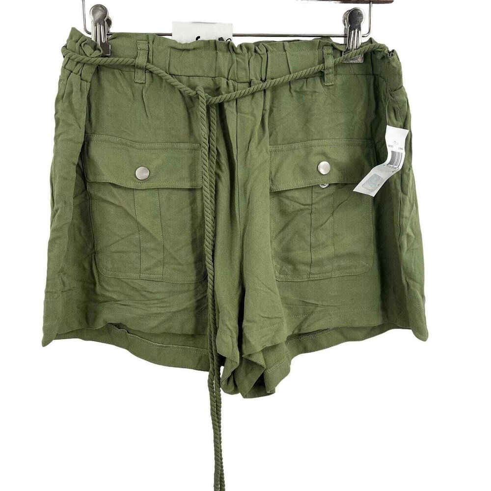 Jack By BB Dakota Green Cargo Snap Pocket Shorts Large New